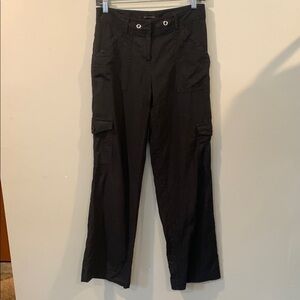 Ingredients Black Linen Blend Cargo Pants Women’s Size 4 Small